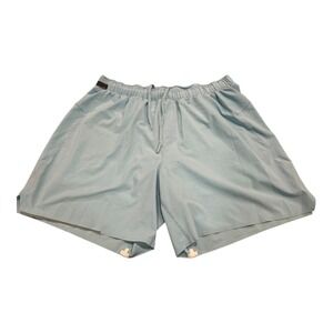 Lululemon Surge Lined‎ Short 6" Men Large Running Cyan Blue LM7A99S